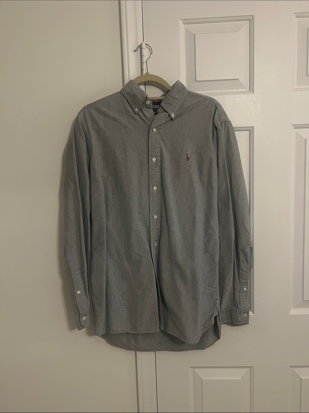 Ralph Lauren Gray Button-Down Dress Shirt